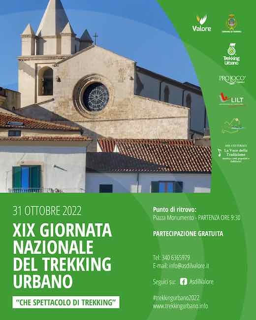 giornata trekkiing urbano 31 ottobre 2022