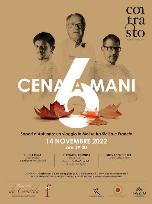 cena a 6 mani 14 novembre 2022