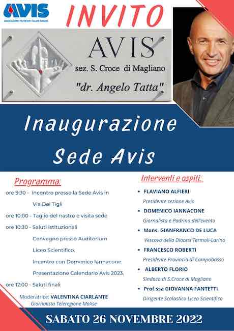 inaugurazione avis santa croce di magliano