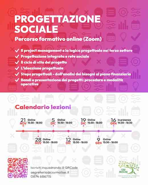 locandina progettazione sociale