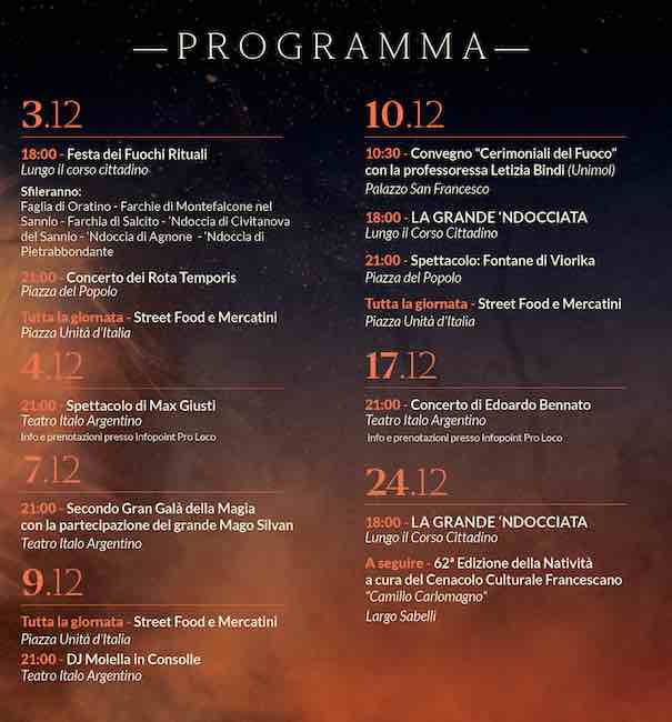 programma eventi agnone dicembre 2022