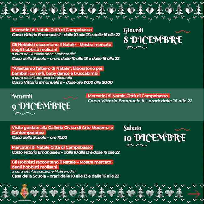 eventi campobasso 8-10 dicembre 2022