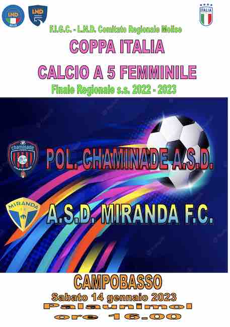 finale coppa italia c5 femminile 2023