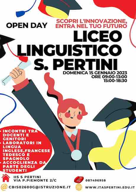 open day pertini 15 gennaio 2023