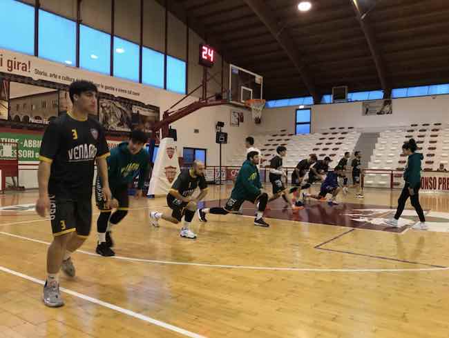 allenamento venafro basket