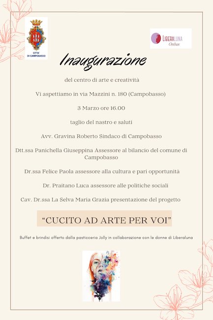 inaugurazione cucito ad arte