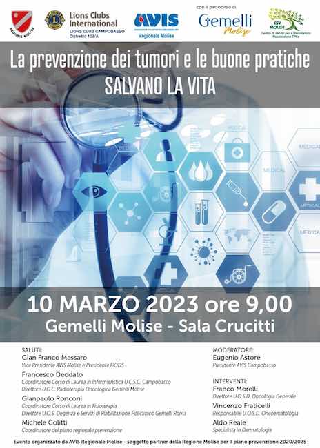 locandina convegno avis 10 marzo 2023