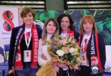 Final Eight, Sanam Shirvani alla cerimonia di presentazione sanam triade della magnolia