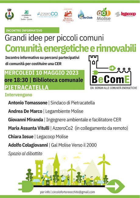 comunità energetiche 10 maggio 2023