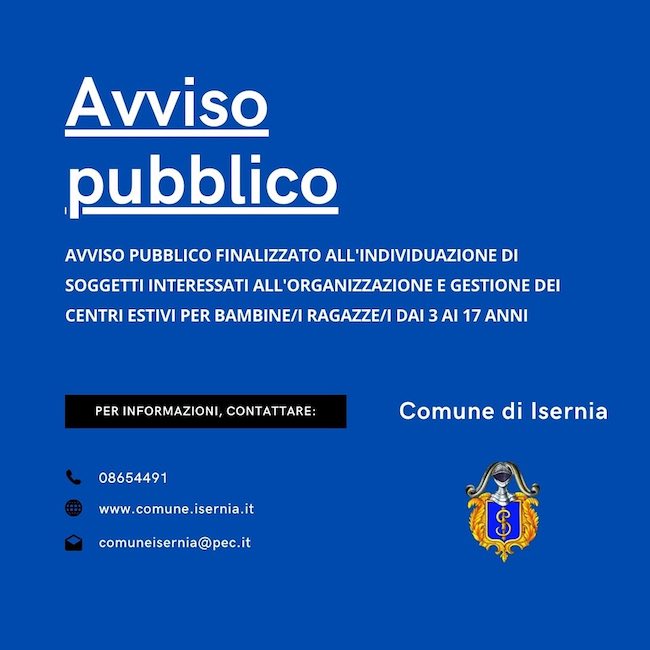 avviso pubblico campus estivi