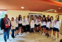 Le ragazze della Magnolia Molisana U17 omaggiate dalla Regione Molise