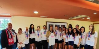 Le ragazze della Magnolia Molisana U17 omaggiate dalla Regione Molise