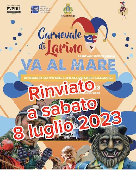 carnevale larino 8 luglio 2023