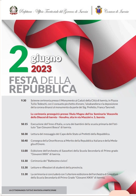 festa della repubblica 2023 isernia