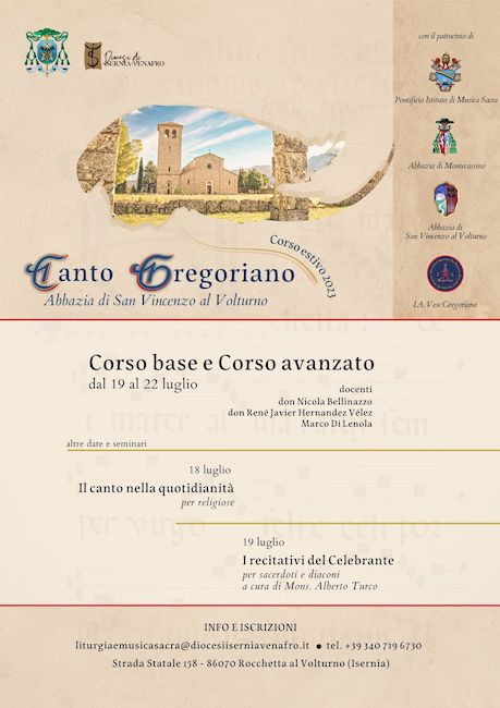 corso canto gregoriano 2023