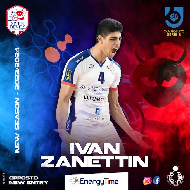 Ivan Zanettin, recién llegado de Venezuela para los EnergyTime Spike Devils