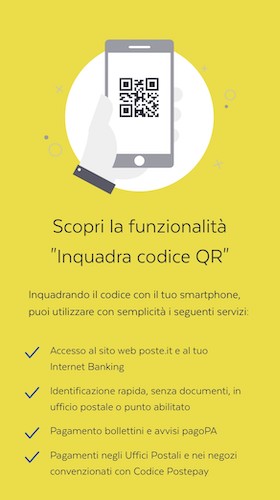 qr code poste italiane