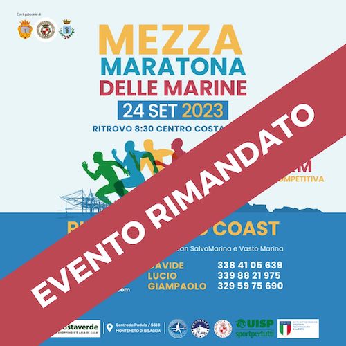 rinvio mezza maratona delle marina 2023