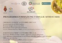 locandina programma incontri per famiglie affidatarie