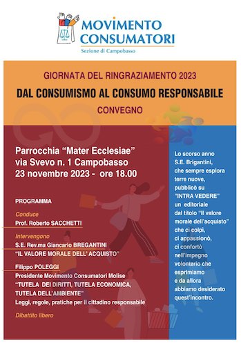 convegno da consumismo a consumo responsabile