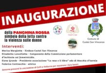 inaugurazione panchina rossa