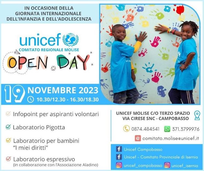 open day unicef 19 novembre 2023