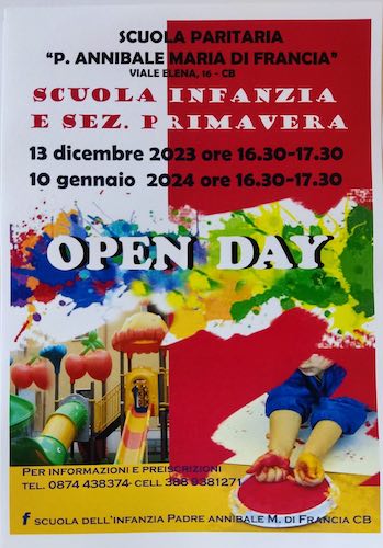 Open Day della Scuola Padre Annibale Maria di Francia di Campobasso