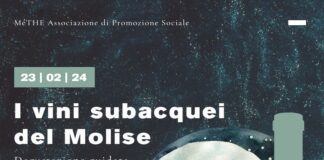 A Chieti degustazione di vini subacquei dal mare del Molise