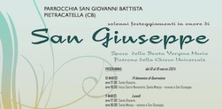 Festività di San Giuseppe, il programma 2024 a Pietracatella festività san giuseppe pietracatella