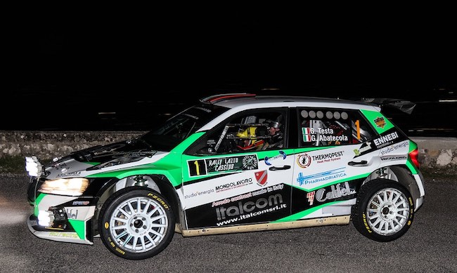 testa e abatecola ro racing vincitori rally del lazio