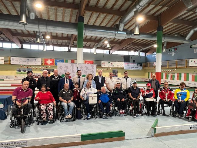 premiazione bocce paralimpiche