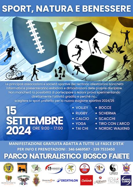 Sport, natura e benessere 15 settembre 2024