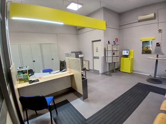 ufficio postale molisano dopo lavori polis