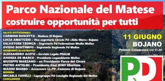 incontro bojano pd parco nazionale del matese