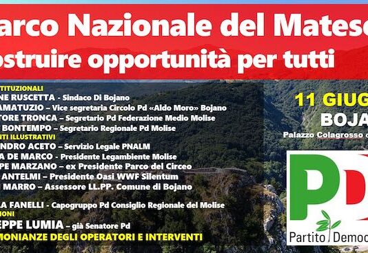 incontro bojano pd parco nazionale del matese