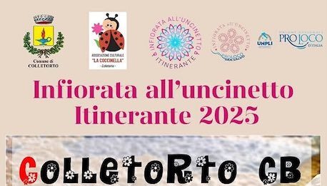 infiorata uncinetto 2025 colletorto