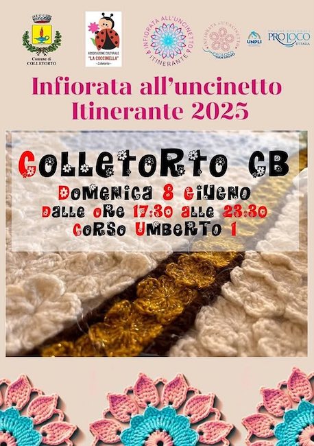 infiorata uncinetto 2025 colletorto