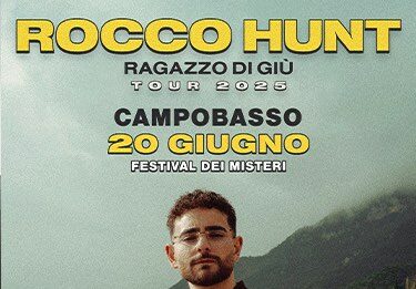 rocco hunt concerto campobasso 20 giugno 2025