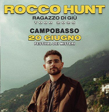 rocco hunt concerto campobasso 20 giugno 2025