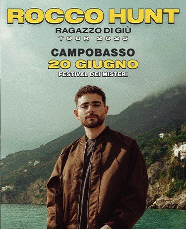 rocco hunt concerto campobasso 20 giugno 2025