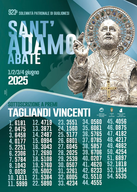 tagliandi vincenti festa sant'adamo 2025