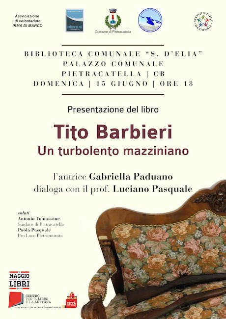 Tito Barbieri presentazione libro a Pietracatella
