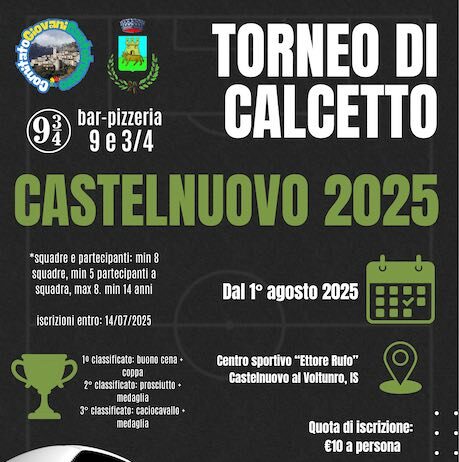 torneo calcetto castelnuovo 2025