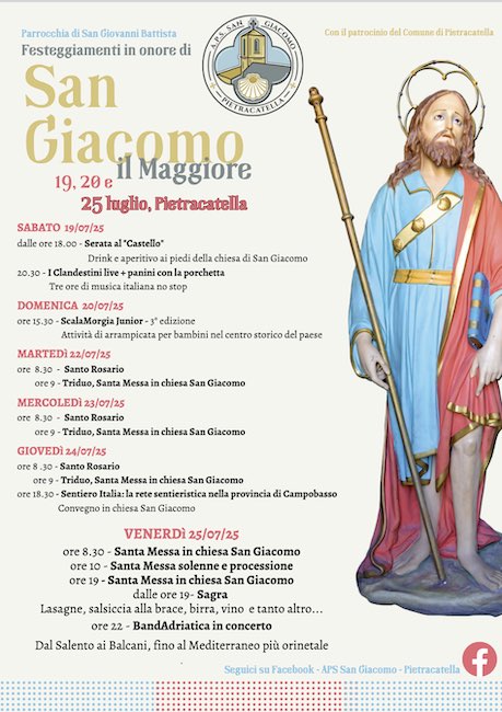 festa san giacomo maggiore 2025