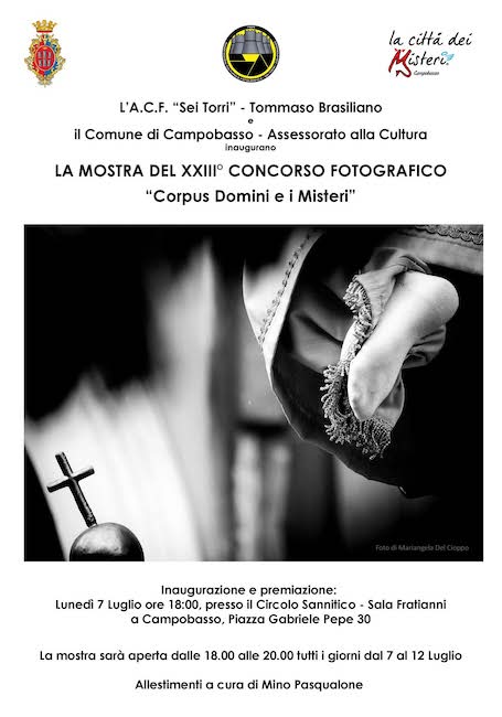 mostra xxiii concorso fotografico corpus domini e i misteri