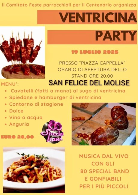 ventricina party 19 luglio 2025
