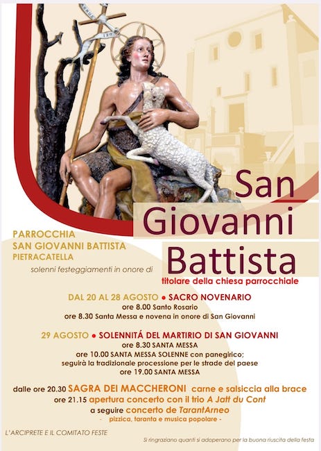 festa san giovanni battista-pietracatella 2025