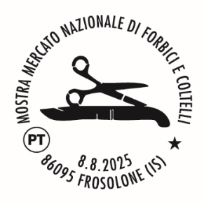 frosolone annullo filatelico mostra mercato nazionale di forbici e coltelli