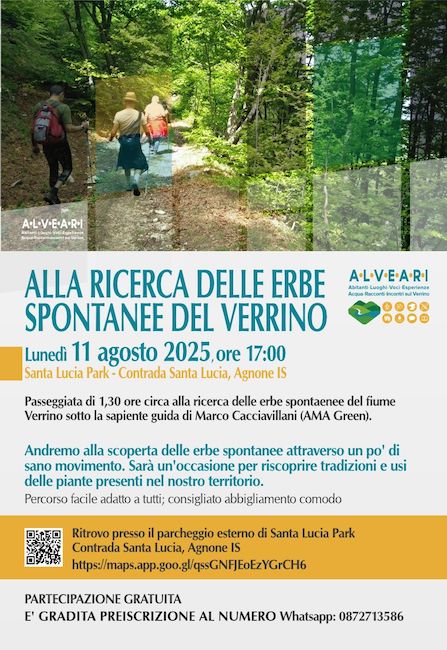 ricerca erbe agnone 11 agosto 2025