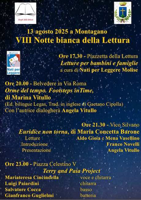 viii notte bianca lettura montagano